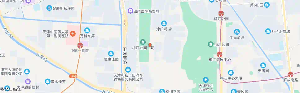 天津万绿花园_公交站地图_天津公交_妙搜公交查询2025