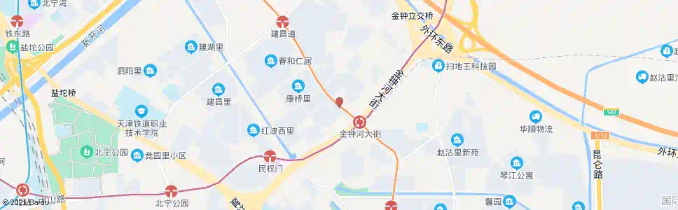 天津览桥里_公交站地图_天津公交_妙搜公交查询2025