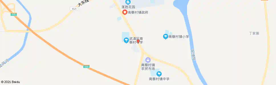 天津南蔡村_公交站地图_天津公交_妙搜公交查询2025