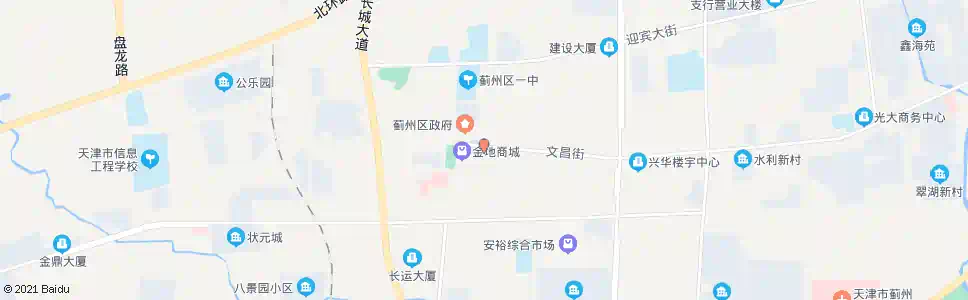 天津蓟县图书馆_公交站地图_天津公交_妙搜公交查询2025