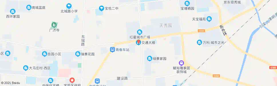 天津交通大楼(东环路)_公交站地图_天津公交_妙搜公交查询2025