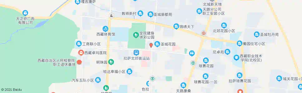 拉萨区残联站_公交站地图_拉萨公交_妙搜公交查询2025