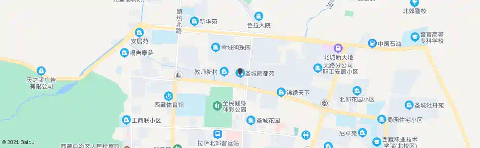拉萨圣城丽都_公交站地图_拉萨公交_妙搜公交查询2025