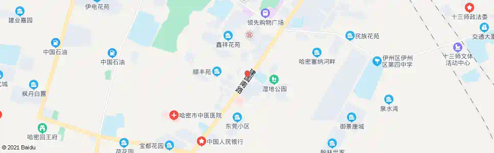 哈密万家乐(八一路)_公交站地图_哈密公交_妙搜公交查询2025