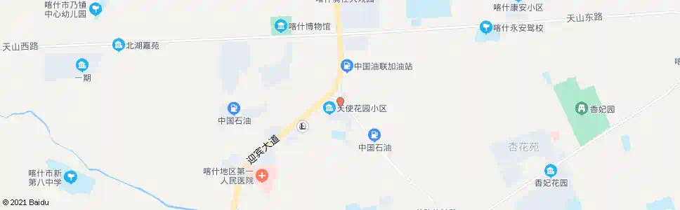 喀什干疗_公交站地图_喀什公交_妙搜公交查询2025