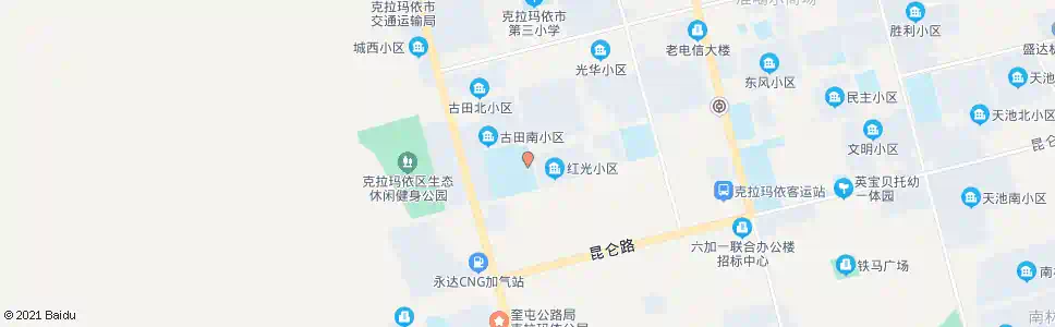 克拉玛依第三中学_公交站地图_克拉玛依公交_妙搜公交查询2025
