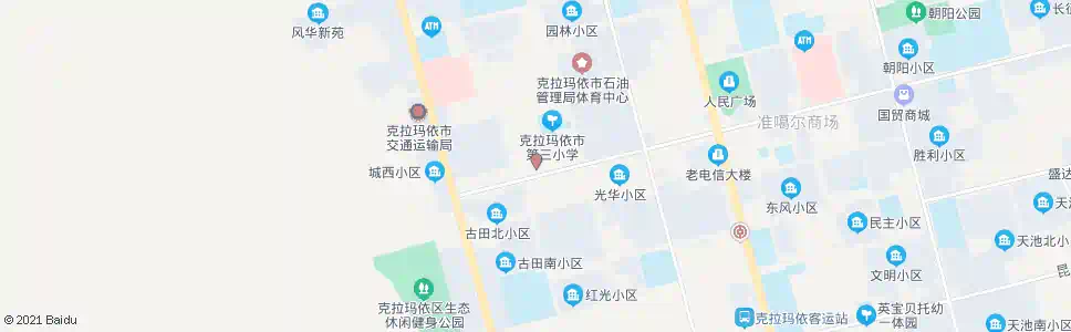 克拉玛依古田北村_公交站地图_克拉玛依公交_妙搜公交查询2025