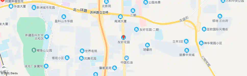 乌鲁木齐友好花园_公交站地图_乌鲁木齐公交_妙搜公交查询2025