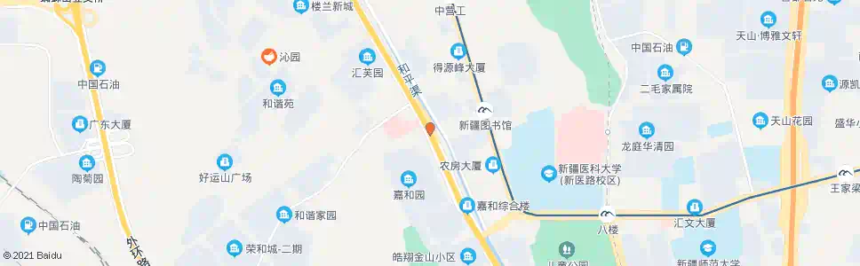 乌鲁木齐嘉和园_公交站地图_乌鲁木齐公交_妙搜公交查询2025