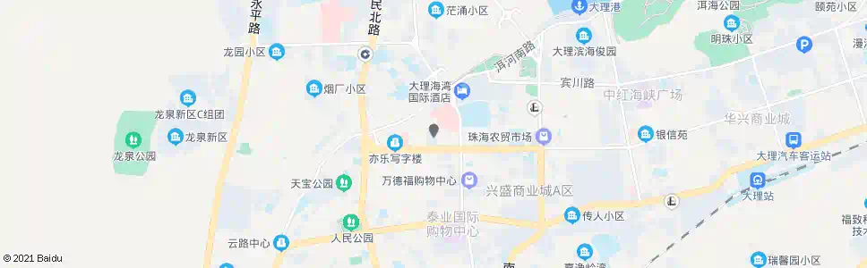 大理苍山饭店(左转泰安路)_公交站地图_大理公交_妙搜公交查询2025