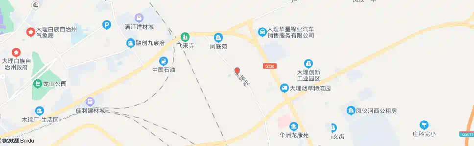 大理杨展营_公交站地图_大理公交_妙搜公交查询2025