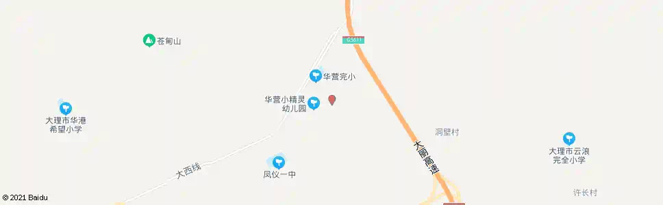 大理华营_公交站地图_大理公交_妙搜公交查询2025