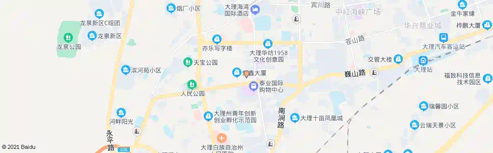 大理紫云市场_公交站地图_大理公交_妙搜公交查询2025