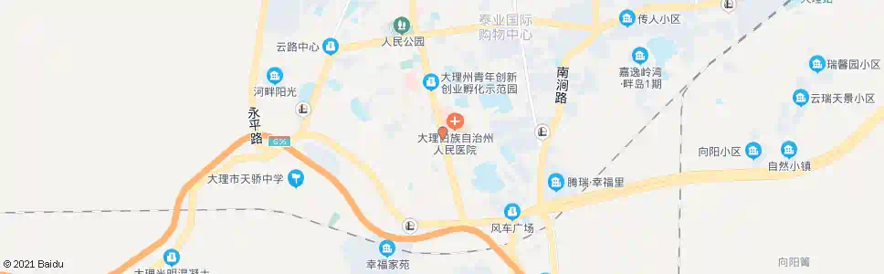 大理州医院_公交站地图_大理公交_妙搜公交查询2025