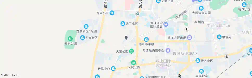 大理滨河园菜场_公交站地图_大理公交_妙搜公交查询2025
