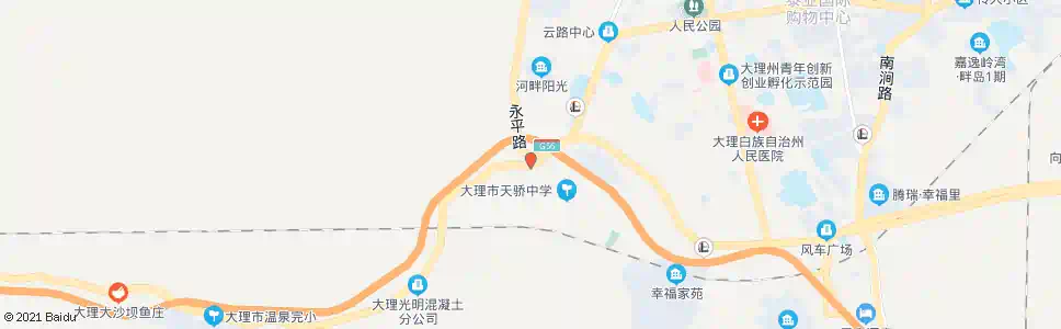 大理水电医院_公交站地图_大理公交_妙搜公交查询2025