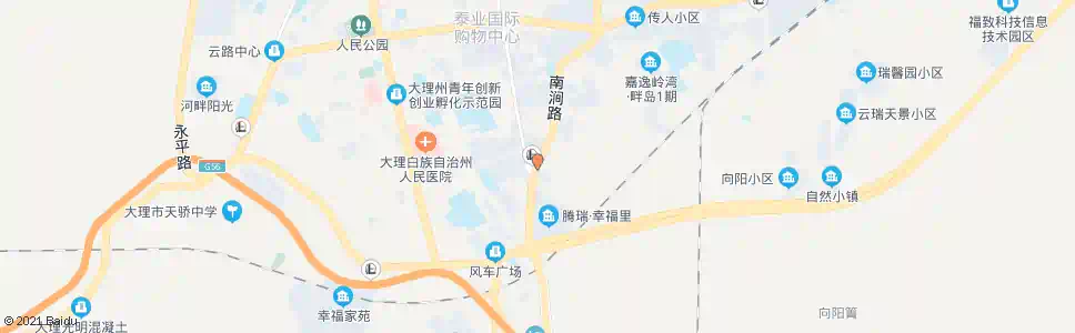 大理泰安路口_公交站地图_大理公交_妙搜公交查询2025