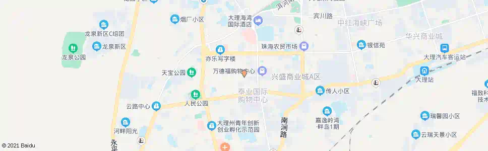 大理集市巷_公交站地图_大理公交_妙搜公交查询2025