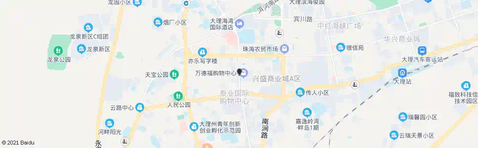 大理建设商场_公交站地图_大理公交_妙搜公交查询2025