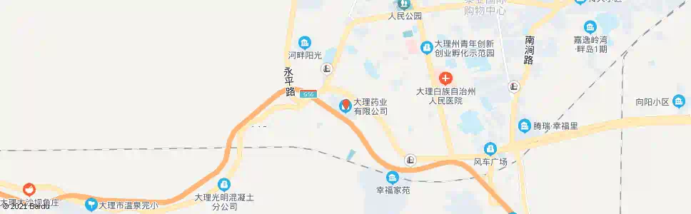 大理制药厂_公交站地图_大理公交_妙搜公交查询2025