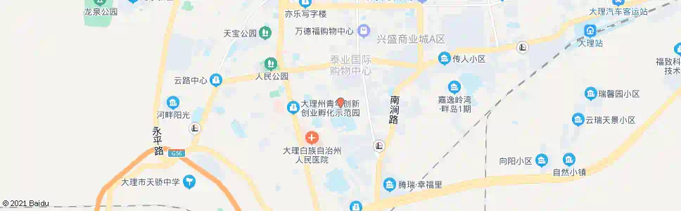 大理下关一中_公交站地图_大理公交_妙搜公交查询2025