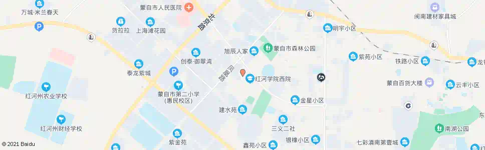 红河马兰小区_公交站地图_红河公交_妙搜公交查询2025