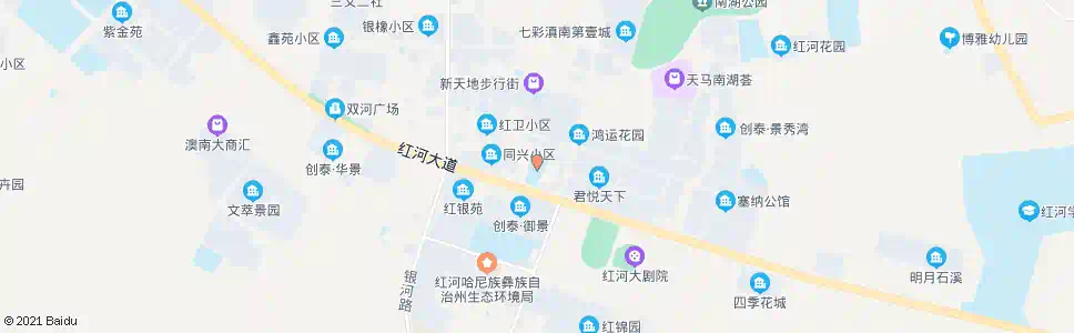 红河体育馆_公交站地图_红河公交_妙搜公交查询2025