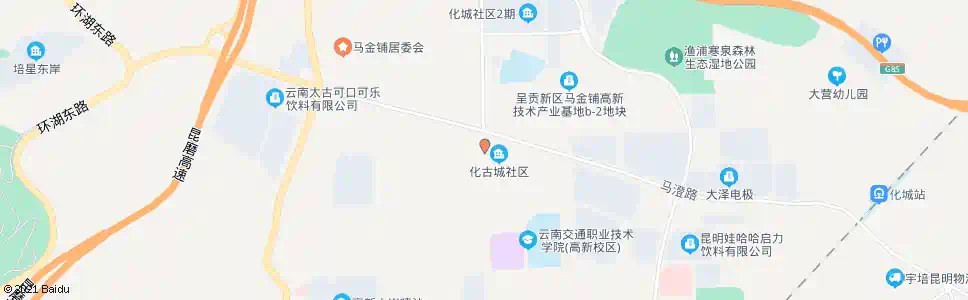 昆明化城南口_公交站地图_昆明公交_妙搜公交查询2025