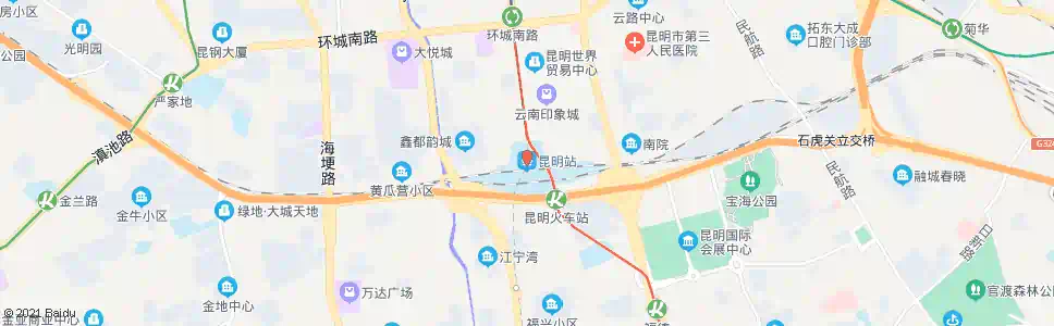 昆明马洒营_公交站地图_昆明公交_妙搜公交查询2025