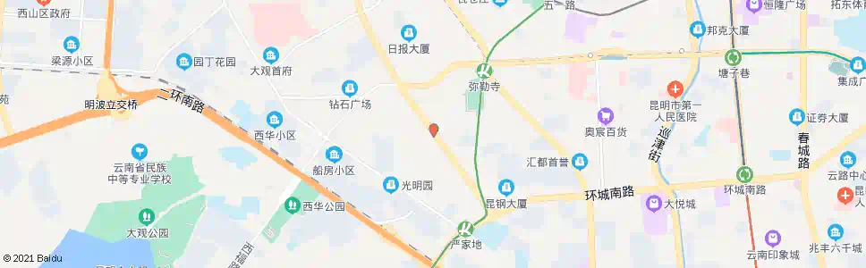 昆明环城西路_公交站地图_昆明公交_妙搜公交查询2025