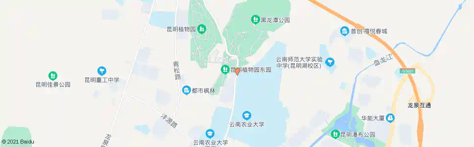 昆明干休所_公交站地图_昆明公交_妙搜公交查询2025