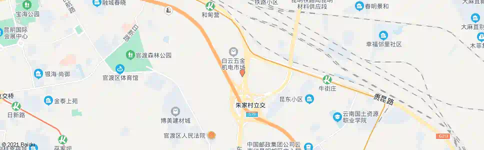 昆明铁公鸡物流城3号门_公交站地图_昆明公交_妙搜公交查询2025