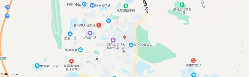 普洱阳光新城_公交站地图_普洱公交_妙搜公交查询2025
