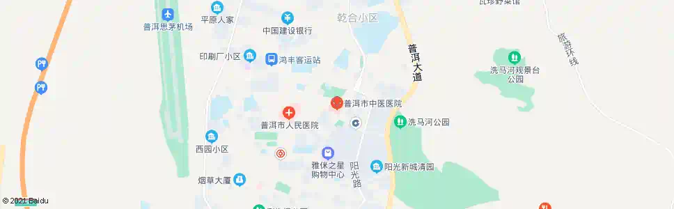 普洱市中医院_公交站地图_普洱公交_妙搜公交查询2025