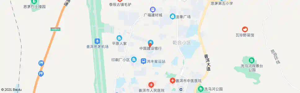 普洱思亭集贸市场_公交站地图_普洱公交_妙搜公交查询2025