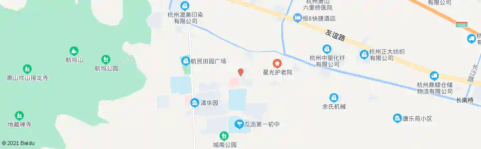 杭州航坞路於家溇路口_公交站地图_杭州公交_妙搜公交查询2025