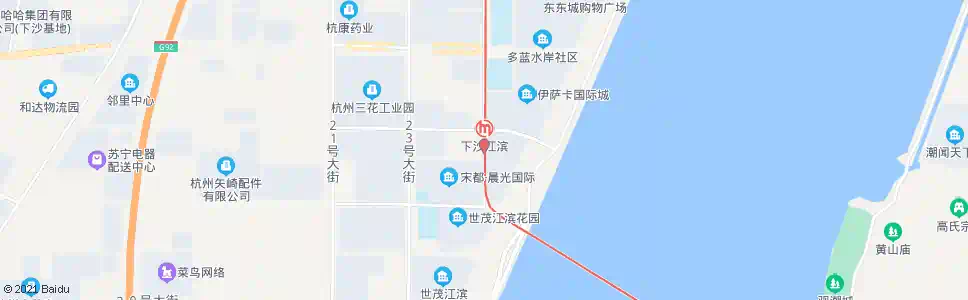 杭州二十五号路十四号大街口_公交站地图_杭州公交_妙搜公交查询2025