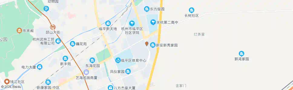 杭州新秀家园_公交站地图_杭州公交_妙搜公交查询2025