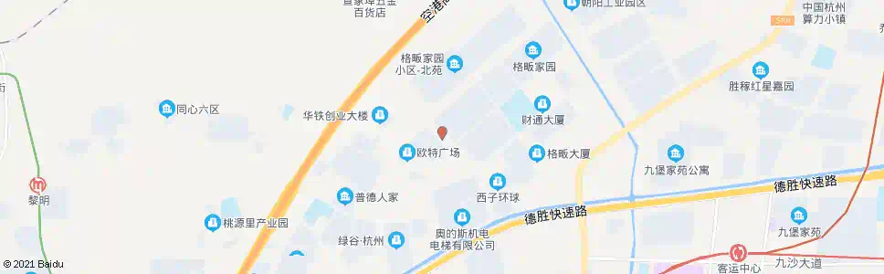 杭州九盛路红普路口_公交站地图_杭州公交_妙搜公交查询2025
