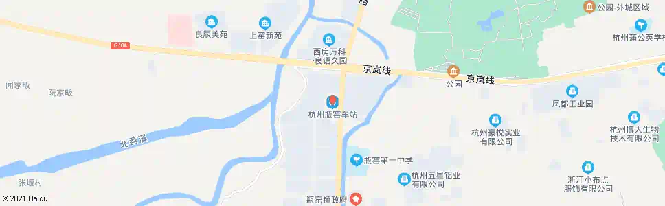 杭州岗窑桥_公交站地图_杭州公交_妙搜公交查询2025