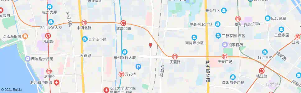 杭州庆春门北_公交站地图_杭州公交_妙搜公交查询2025