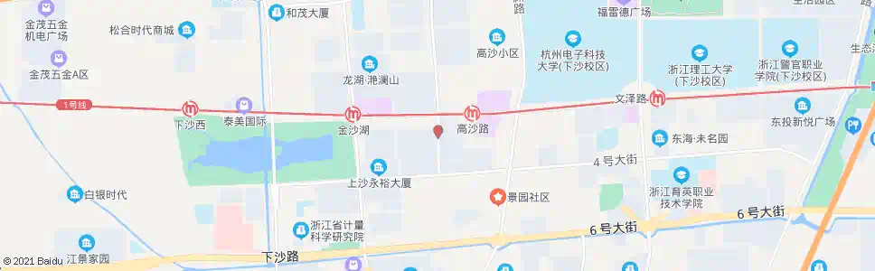 杭州银沙路金沙大道口_公交站地图_杭州公交_妙搜公交查询2025