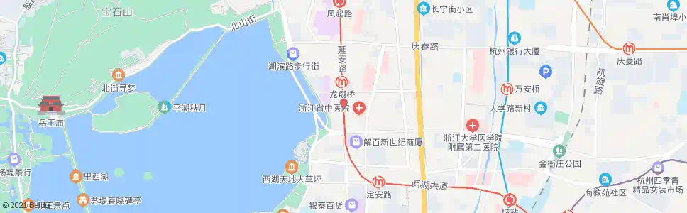 杭州延安路湖滨_公交站地图_杭州公交_妙搜公交查询2025