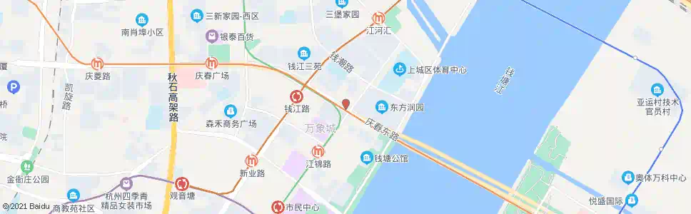 杭州庆春东路富春路口_公交站地图_杭州公交_妙搜公交查询2025