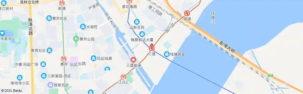杭州塘工局_公交站地图_杭州公交_妙搜公交查询2025