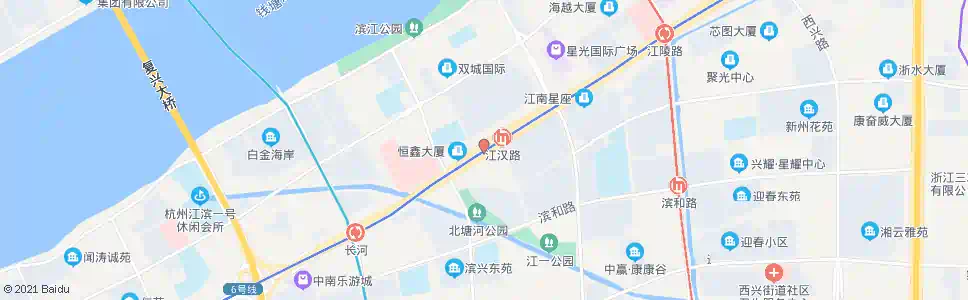 杭州江二村_公交站地图_杭州公交_妙搜公交查询2025