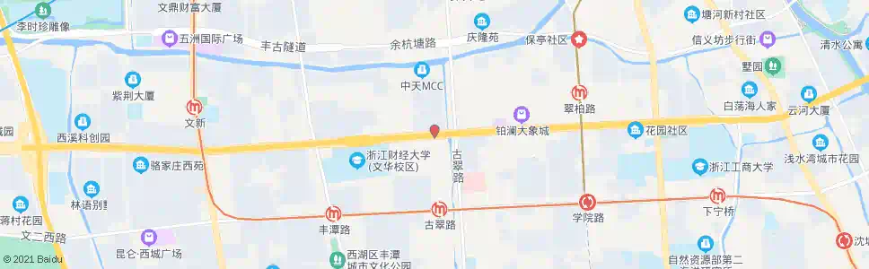 杭州横家桥(文一西路)_公交站地图_杭州公交_妙搜公交查询2025