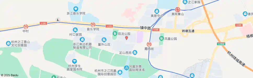 杭州双流中埭_公交站地图_杭州公交_妙搜公交查询2025