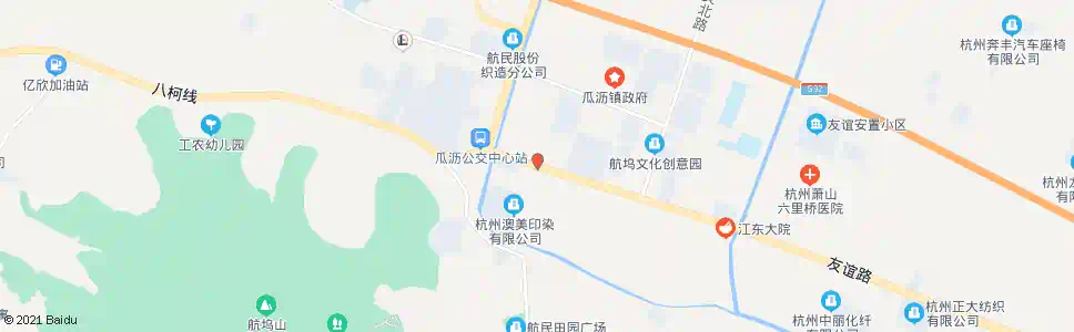 杭州友谊村_公交站地图_杭州公交_妙搜公交查询2025