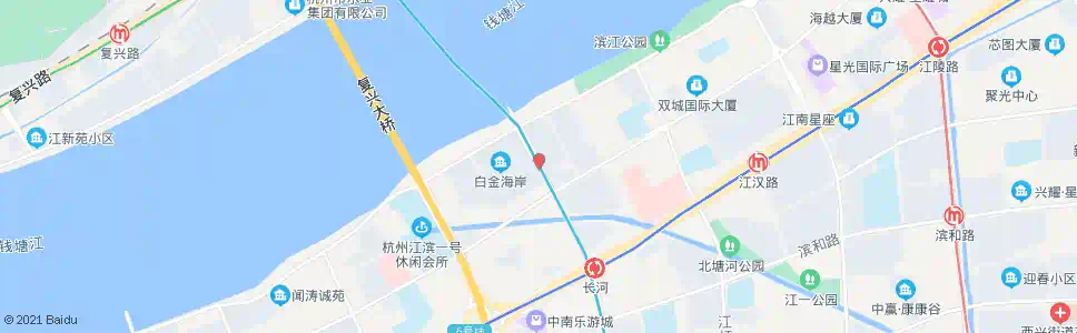 杭州长河路同人街口_公交站地图_杭州公交_妙搜公交查询2025